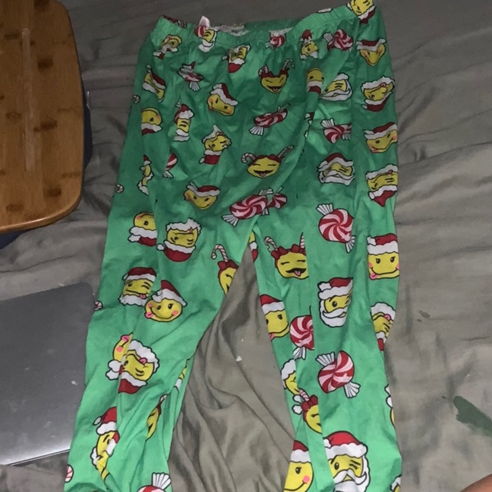 Christmas emoji pj pants